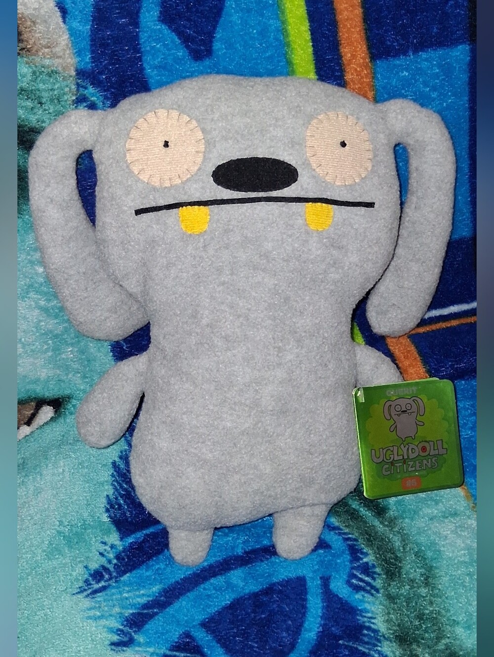 Rare 2011 Uglydoll "Querit" Plush - Citizen No. 5 Limited Edition with Green Tag